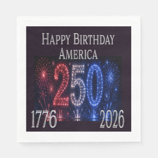 Amerika 250. Jubiläum Patriotisch 1776 2026 Serviette