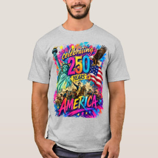 Amerika 250. Jubiläum Patriotisch T-Shirt
