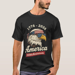 Amerika 250. Jubiläum USA Adler Vogel 1776 2026 T-Shirt