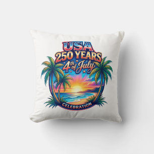 Amerika 250. Jubiläum USA Palm Beach Kissen