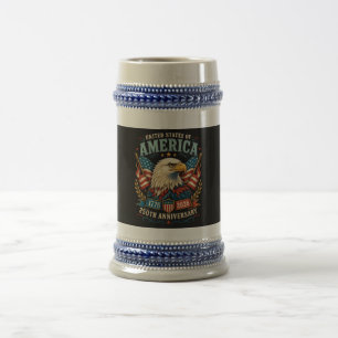 Amerika 250. Jubiläumsfeier Adler Bierglas