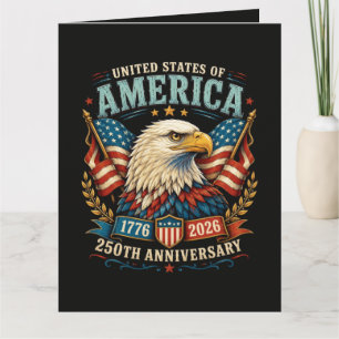 Amerika 250. Jubiläumsfeier Adler Karte