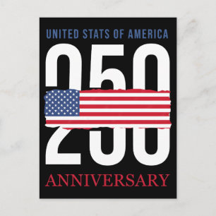 Amerika 250. Jubiläumsfeier Tribut  Postkarte