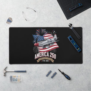 Amerika 250. Jubiläumsflugzeug Schreibtischunterlage