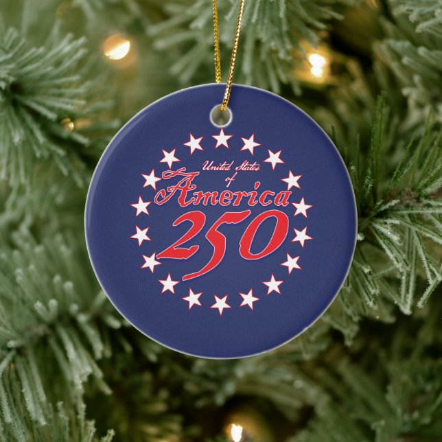 Amerika 250 keramik ornament (Baum)