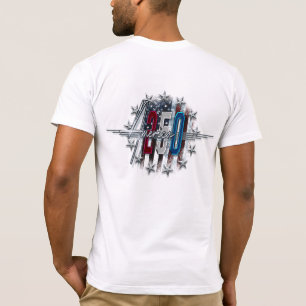 AMERIKA 250 KLASSISCHES RETRO-CHROM AMERIKANISCHE T-Shirt
