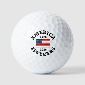 Amerika 250 mit Flagge Golfball
