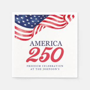 Amerika 250 Patrioti Servietten   4. Juli 