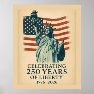 Amerika 250 Patriotische Freiheitsfeier Veranstalt Poster