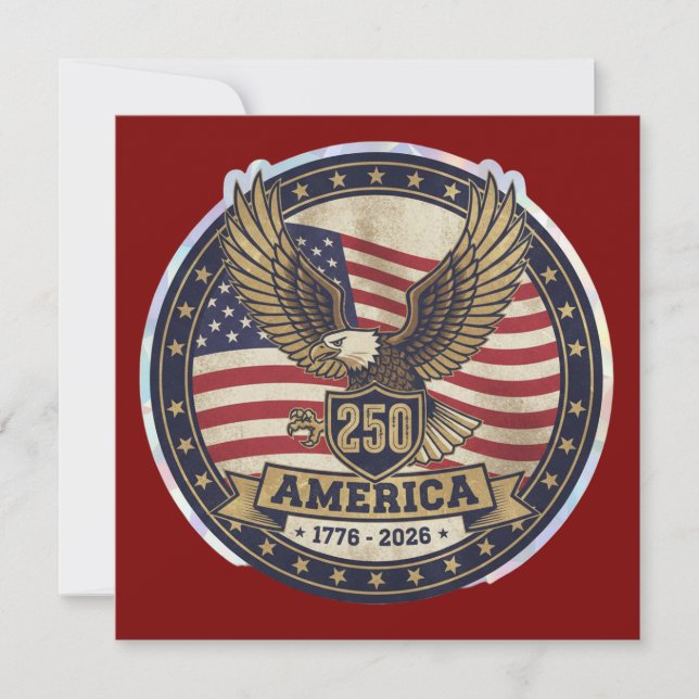 Amerika 250  save the date (Vorderseite)