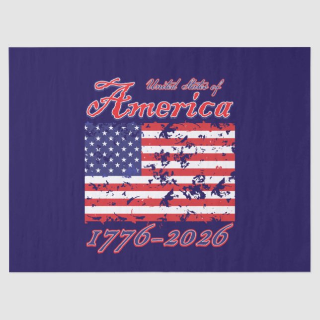 Amerika 250 seidenpapier (Vorderseite)