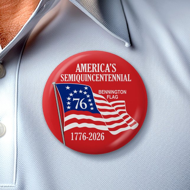 Amerika 250 Semiquincentennial 1776-2026 USA Button (Celebrate America's 250th Birthday with a Collectible Button for the 2026 Festivities)