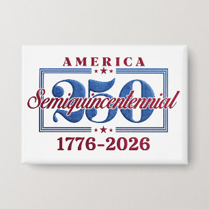 Amerika 250 Semiquincentennial-Grafik – 1776-2026 Button
