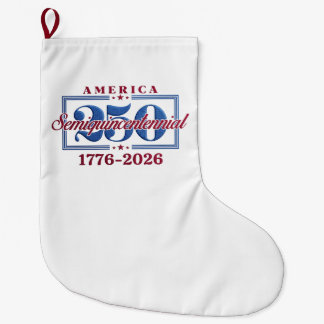 Amerika 250 Semiquincentennial-Grafik – 1776-2026 Großer Weihnachtsstrumpf