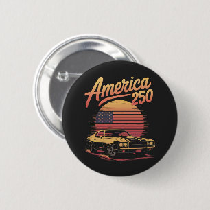 Amerika 250 US Retro Sonnenuntergang Button