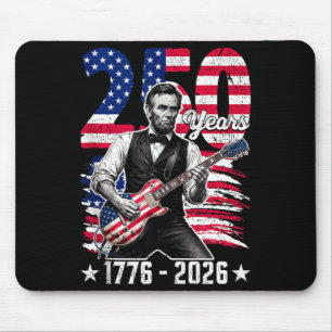 Amerika 250 USA Jahre 1776 2026 Retro Lincoln Mousepad