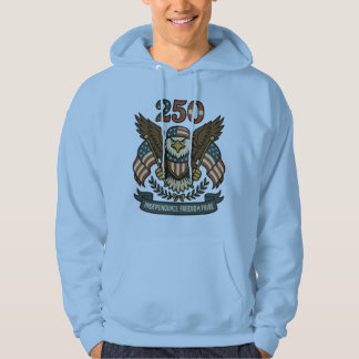 Amerika 250 Weißkopfseeadler Patriotisch  Hoodie