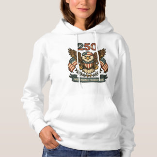 Amerika 250 Weißkopfseeadler Patriotisch  Hoodie