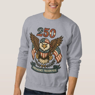 Amerika 250 Weißkopfseeadler Patriotisch  Sweatshirt