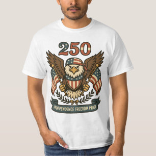Amerika 250 Weißkopfseeadler Patriotisch T-Shirt