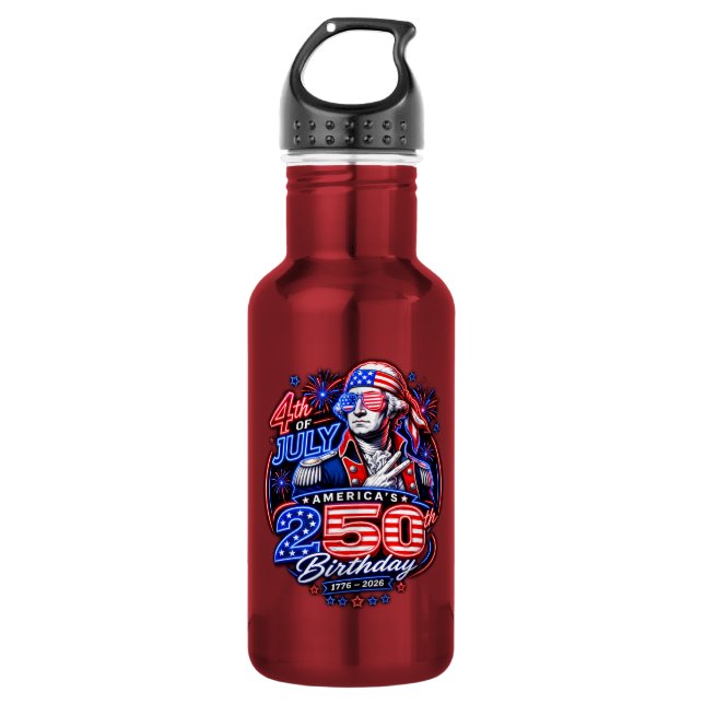 Amerika 250 Zwei Edelstahlflasche (Vorderseite)