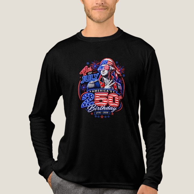 Amerika 250 Zwei Tri-Blend Shirt (Vorderseite)