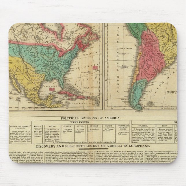 Amerika 3 mousepad (Vorne)