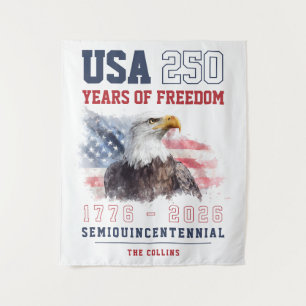 Amerika 4. Juli USA 250. Jubiläumsfeier Wandteppich