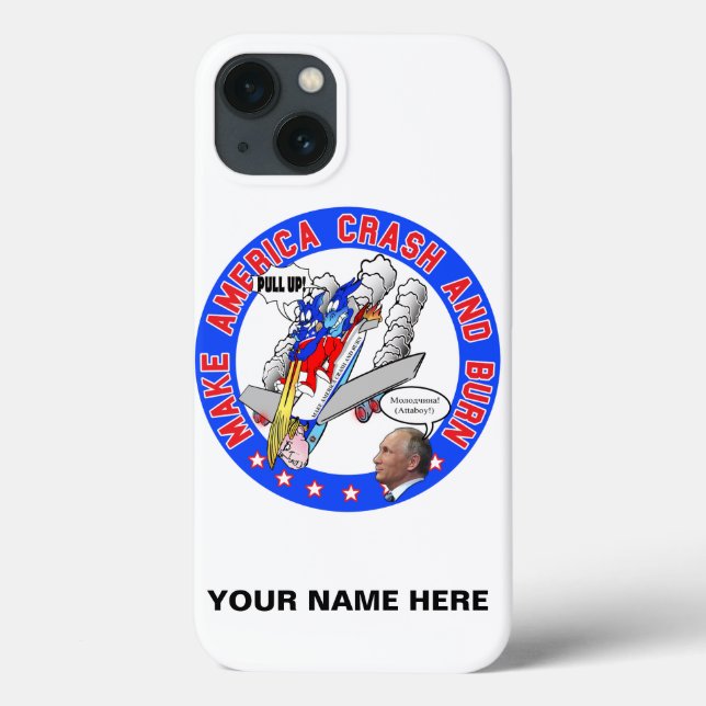Amerika abstürzen und brennen Case-Mate iPhone hülle (Rückseite)