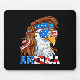 Amerika Adler 4. Juli Mullet American Flag USA Mousepad