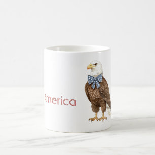Amerika Adler Blaue Sterne Bogen Kaffeetasse