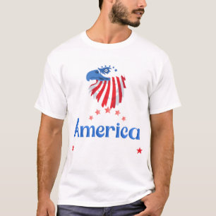 Amerika-Adler-T-Shirt USA-Flagge Patriotisches T T-Shirt