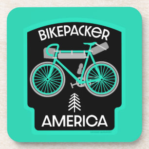 Amerika auf dem Bikepack Getränkeuntersetzer