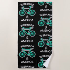 Amerika auf dem Bikepack Strandtuch