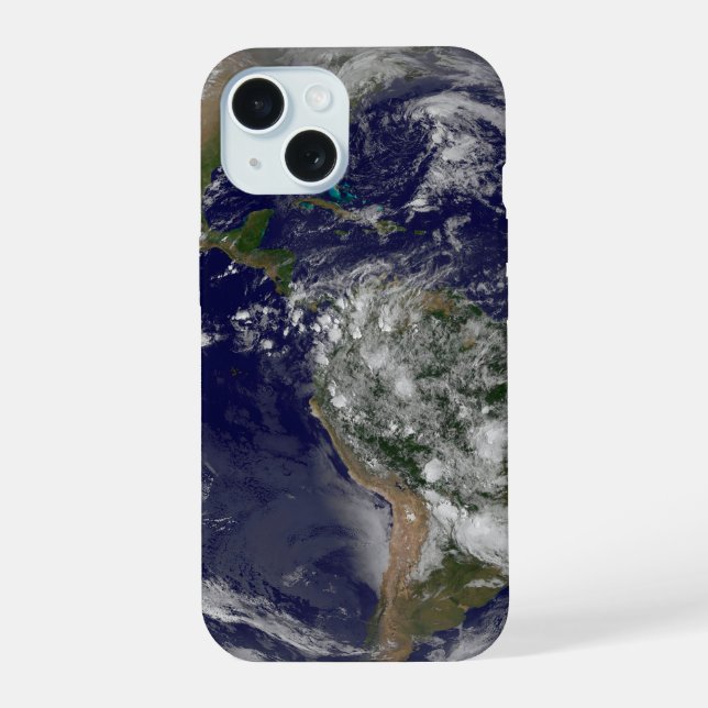 Amerika auf Erden. iPhone 15 Hülle (Rückseite)