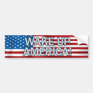 AMERIKA-Autoaufkleber GEWECKT Autoaufkleber