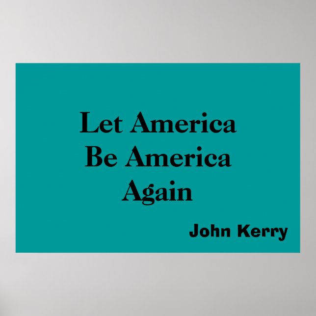 Amerika B Amerika Poster (Vorne)