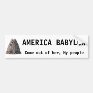 Amerika-Babylon-Autoaufkleber Autoaufkleber
