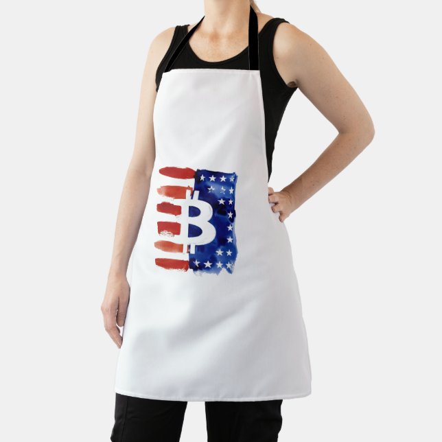 Amerika Bitcoin (Gemälde Nr. 8) Schürze (InSitu)