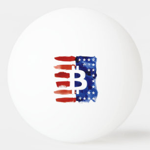 Amerika Bitcoin (Gemälde Nr. 8) Tischtennisball