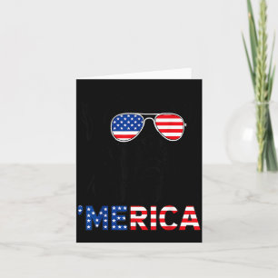 Amerika Boxer Hund Amerikanische Flagge Singles Pa Karte