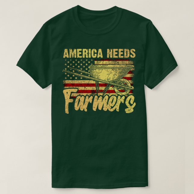 Amerika braucht Bauern T-Shirt (Design vorne)