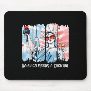 Amerika braucht einen Schwanz Lady Liberty 4. Juli Mousepad