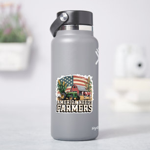 Amerika braucht Landwirte Mittlerer Westen Kühe Ma Aufkleber