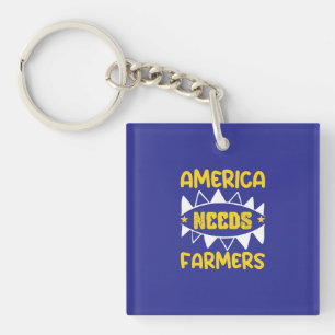 Amerika braucht Landwirte Schlüsselanhänger
