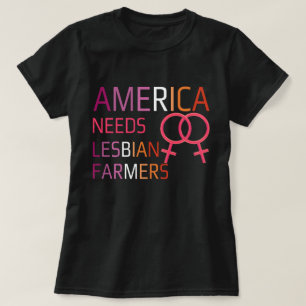 Amerika braucht lesbische Bauern T-Shirt