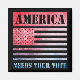 Amerika braucht Red White and Blue Patriot Magnet