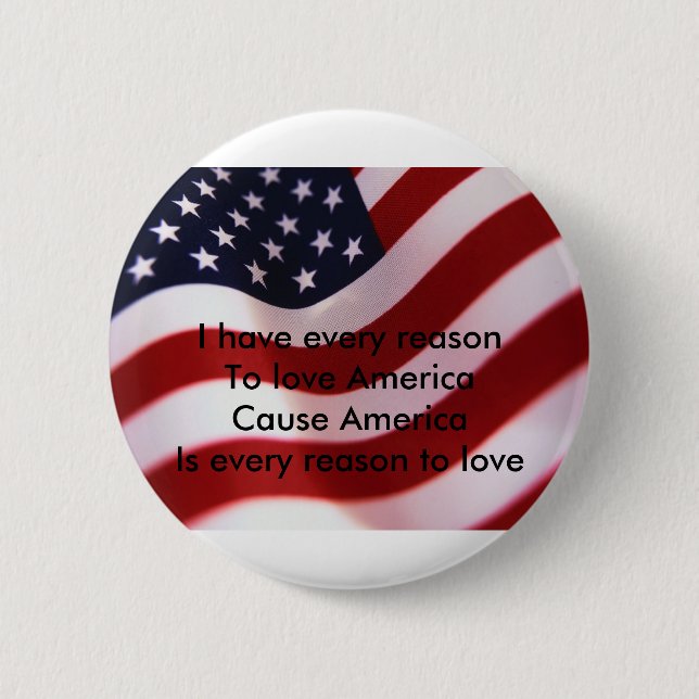 Amerika Button (Vorderseite)