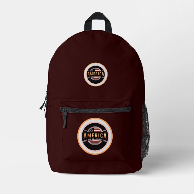 Amerika, das Schöne Bedruckter Rucksack (Vorderseite)