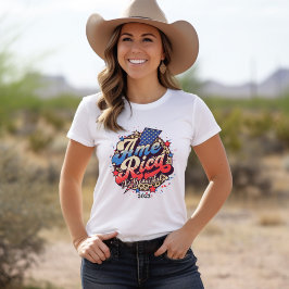 Amerika der schöne Retro-Schriftart T-Shirt